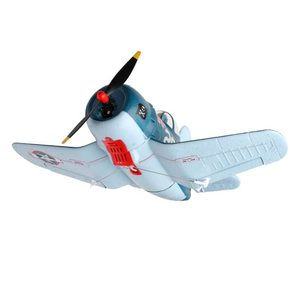 A500 Cartoon F4U Corsair RC Flygplan 350 mm vingspann 2,4GHz 4CH 6-axlig gyro 3D/6G Switchable EPP RC Flygplan RTF med 1 batteri