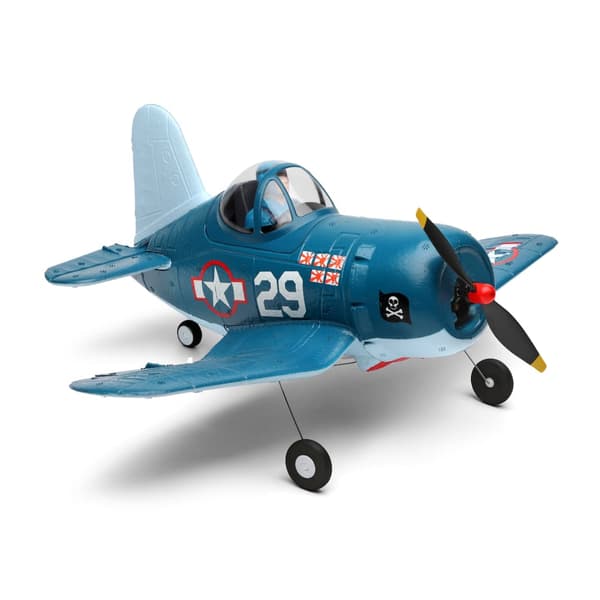 A500 Cartoon F4U Corsair RC Flygplan 350 mm vingspann 2,4GHz 4CH 6-axlig gyro 3D/6G Switchable EPP RC Flygplan RTF med 1 batteri