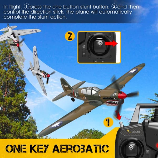 Eachine P40 Fighter RC Airplane 400mm Wingspan 2,4GHz 4CH EPP 6-Axis Gyro RTF