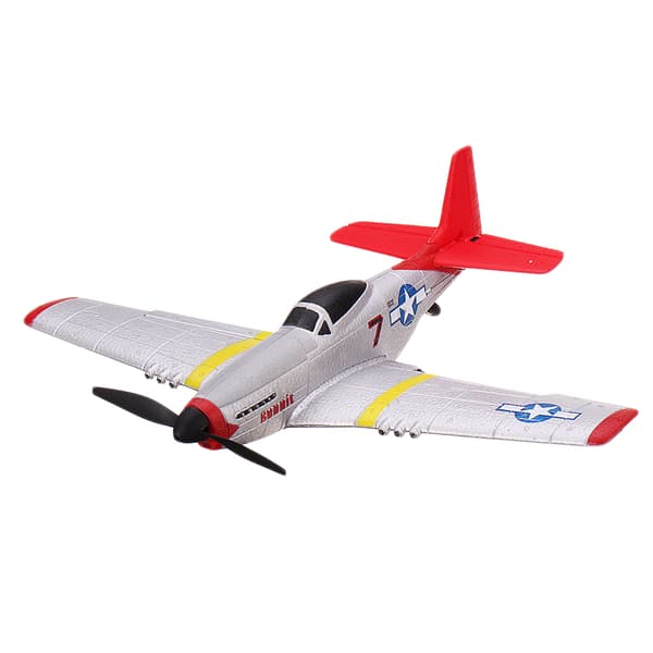 Everyine Mini Mustang P-51D V2 761-5 EPP 400mm vingspann 2,4G 6-axlig gyro RC Flygplanstränare Fixed Wing RTF One Key Return kompatibelt DSM S-BUS-pro
