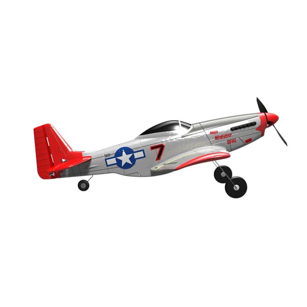Everyine Mini Mustang P-51D V2 761-5 EPP 400mm vingspann 2,4G 6-axlig gyro RC Flygplanstränare Fixed Wing RTF One Key Return kompatibelt DSM S-BUS-pro