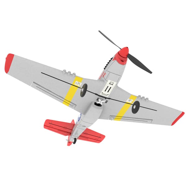 Everyine Mini Mustang P-51D V2 761-5 EPP 400mm vingspann 2,4G 6-axlig gyro RC Flygplanstränare Fixed Wing RTF One Key Return kompatibelt DSM S-BUS-pro
