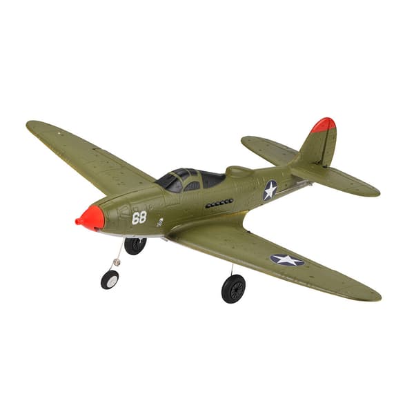 RC Airplane 402mm Wingspan Mini P39 2.4G 4CH Fjärrkontroll Flygplan, top103B Army Green