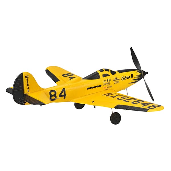 RC Airplane 402mm siipiväli Mini P39 2.4G 4CH kaukosäädinlentokone, top103B02 keltainen