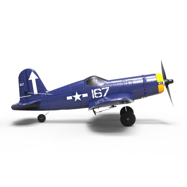 Mini F4U EPP 400 mm:n siipiväli kauko-ohjattu lentokone 2.4G 6-akselinen gyro yhden avaimen paluulentokoneen RC-lentokoneen kiinteäsiipinen RTF aloitt