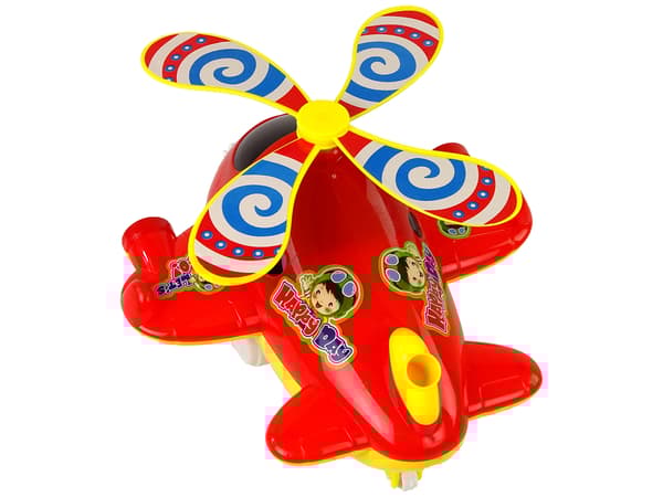 Plane Push Stick Bell Röd