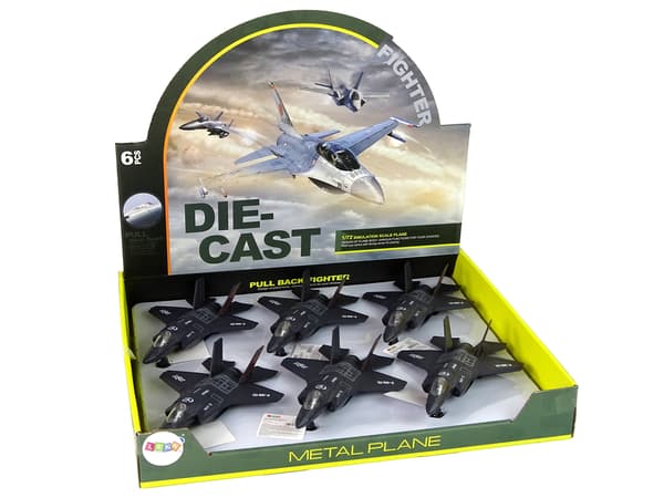Airplane Friction Drive Lights låter 1:72 svart