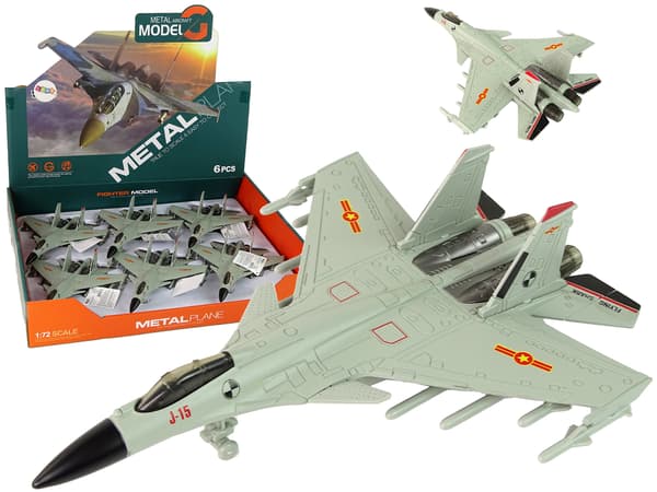 Friction Drive Fighter Plane 1:72 Grå