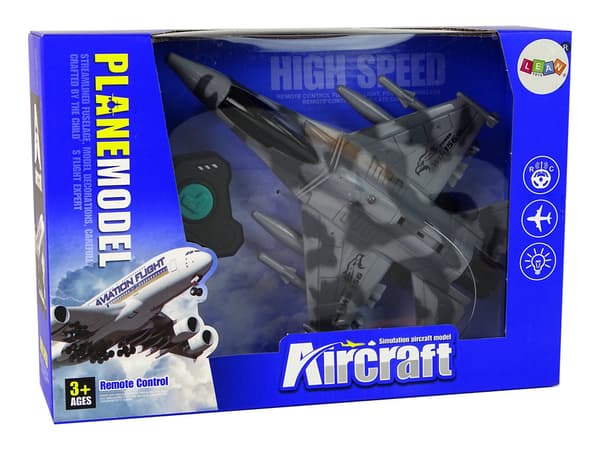 Fjernstyret Jet Plane Grå
