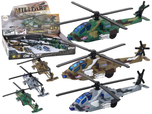 Militär Helikopter Militär Helikopter Aluminium Mix Sound Lights