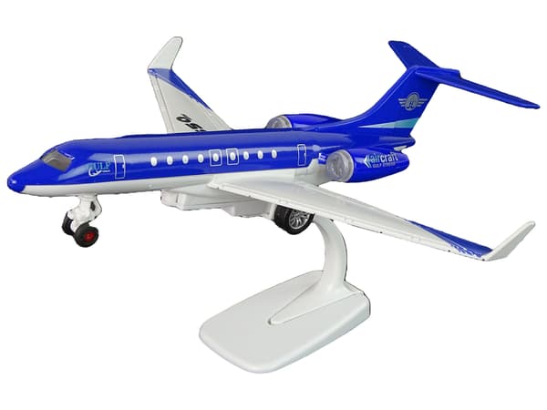 G-650 Passagerarflygplansljudljus metallblått