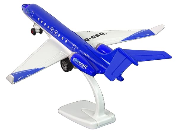 G-650 Passagerarflygplansljudljus metallblått