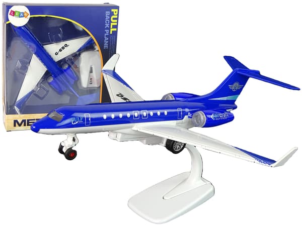G-650 Passagerarflygplansljudljus metallblått