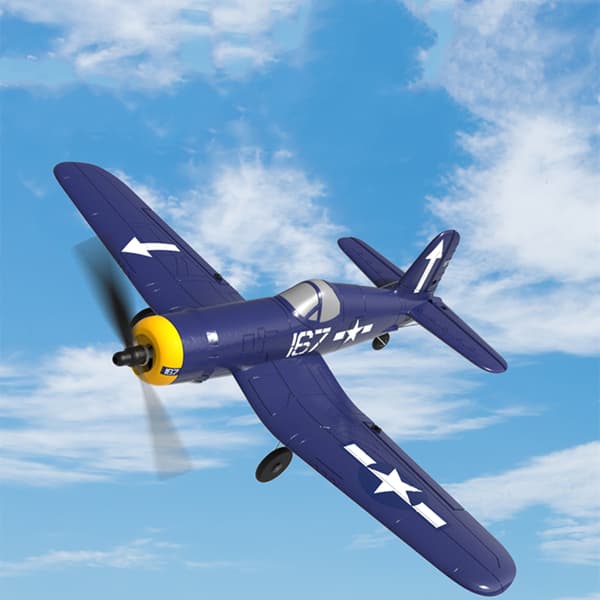 Mini F4U EPP 400 mm siipiväli kaukosäädin lentokone 2.4G 6-akselinen gyro One Key Return Aerobatic RC lentokone RTF 2x paristoilla