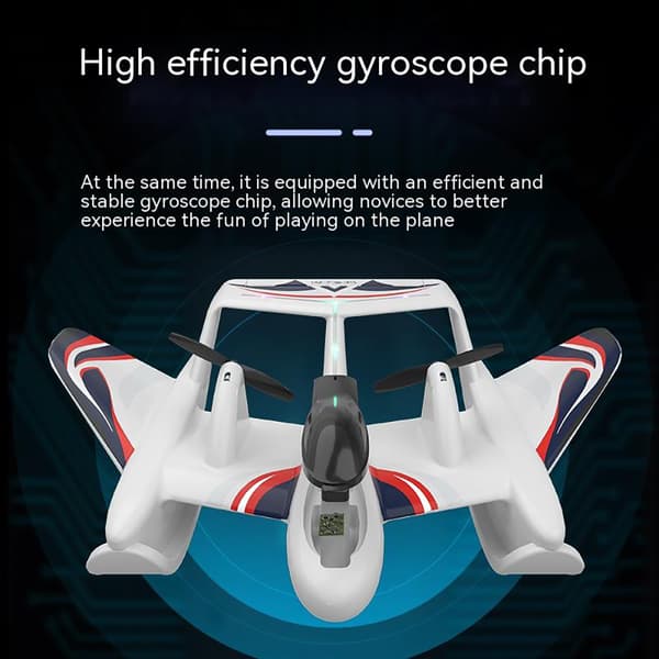 YF-350 Sea Land Air 290 mm vingspann 2,4G 2CH Inbyggd Gyro EPP RC Flygplan Glider RTF med LED-ljus