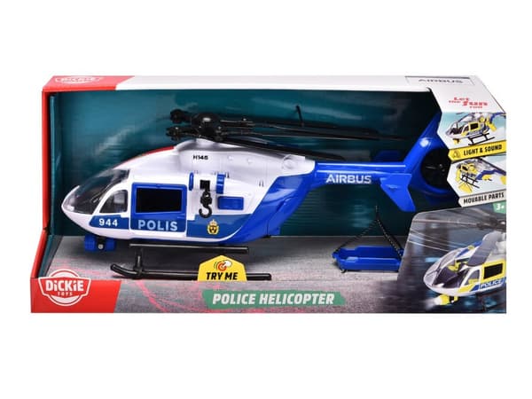 Dickie Toys Svensk politihelikopter med lyd og lys
