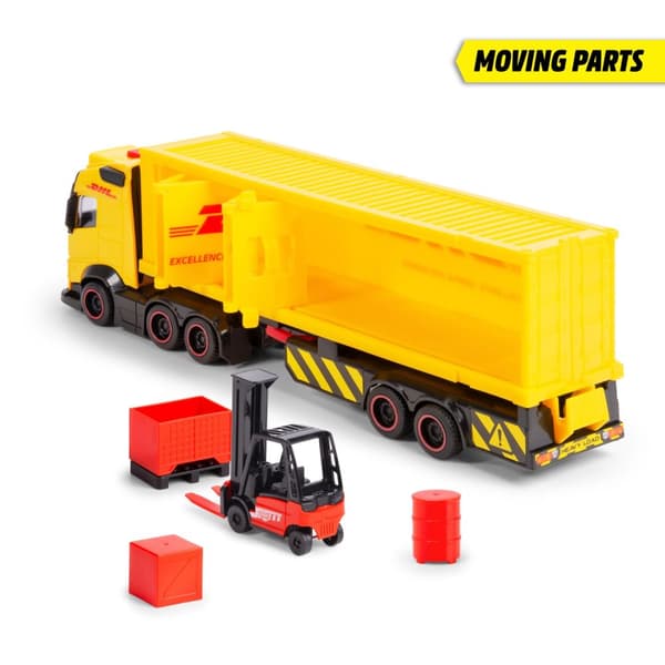 Dickie Toys DHL Lastbil med gaffeltruck