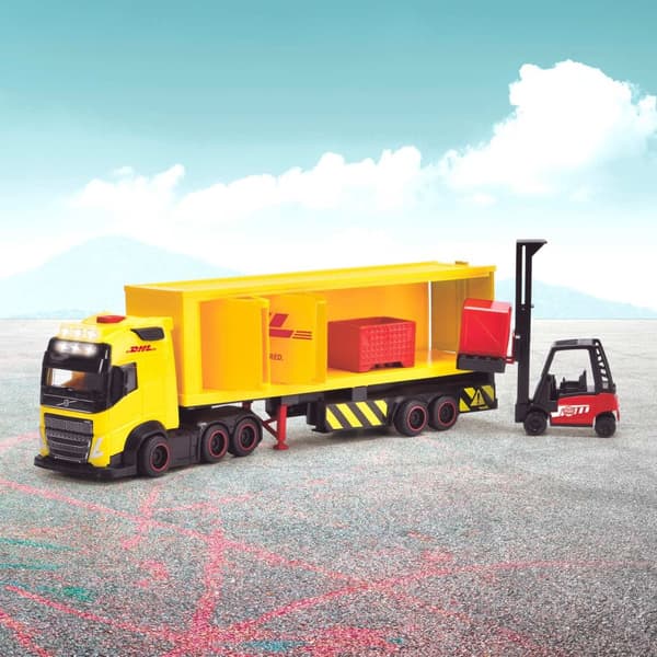 Dickie Toys DHL Lastbil med gaffeltruck