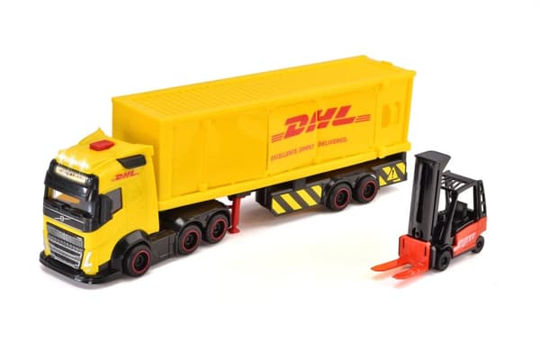 Dickie Toys DHL Lastbil med gaffeltruck