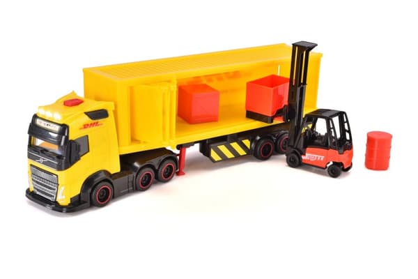 Dickie Toys DHL Lastbil med gaffeltruck