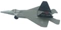 Miniatyrbillede 5 af 11: Lockheed Martin F-22 Raptor 4,5" 11,5 cm METAL Motormax