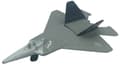 Miniatyrbillede 1 af 11: Lockheed Martin F-22 Raptor 4,5" 11,5 cm METAL Motormax