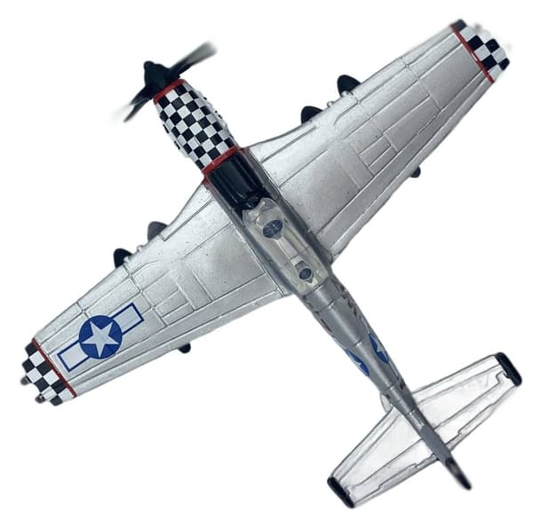 Nordamerikansk P-51 Mustang-fly 4,5" 11,5 cm METAL Motormax