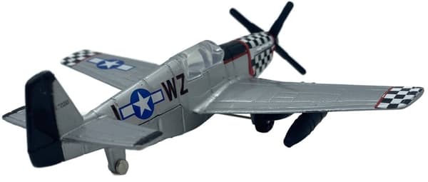 Nordamerikansk P-51 Mustang-fly 4,5" 11,5 cm METAL Motormax