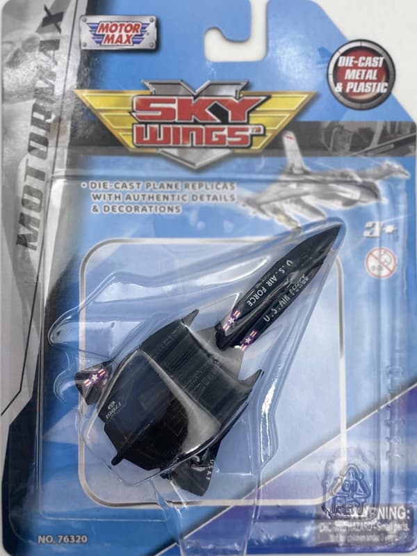 Lockheed SR-71 Blackbird fly 4,5" 11,5 cm METAL Motormax