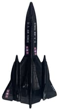 Miniatyrbillede 4 af 10: Lockheed SR-71 Blackbird fly 4,5" 11,5 cm METAL Motormax
