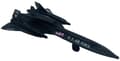 Miniatyrbillede 10 af 10: Lockheed SR-71 Blackbird fly 4,5" 11,5 cm METAL Motormax