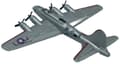 Miniatyrbillede 8 af 11: Boeing B-17 Flying Fortress 4,5" 11,5 cm METAL Motormax ÆSKE