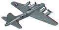 Miniatyrbillede 10 af 11: Boeing B-17 Flying Fortress 4,5" 11,5 cm METAL Motormax ÆSKE