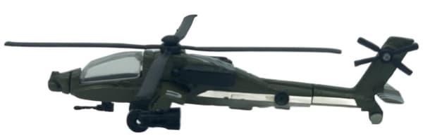 Boeing AH-64 Apache helikopter 4,5"" 11,5 cm METAL Motormax ÆSKE