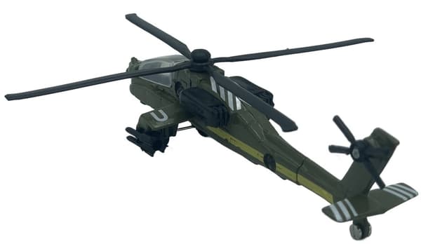 Boeing AH-64 Apache helikopter 4,5"" 11,5 cm METAL Motormax ÆSKE