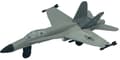 Miniatyrbillede 6 af 11: McDonnell Douglas F/A-18 Hornet 4,5" 11,5 cm METAL Motormax ÆSKE