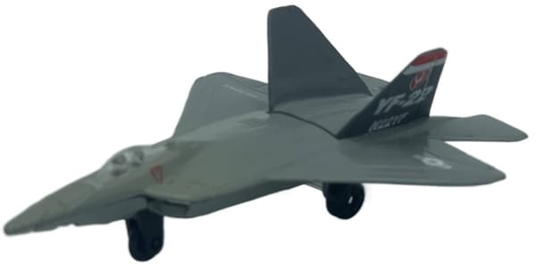 Lockheed Martin F-22 Raptor fly 4,5" 11,5 cm METAL Motormax ÆSKE
