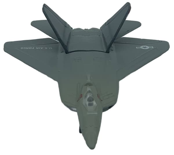 Lockheed Martin F-22 Raptor fly 4,5" 11,5 cm METAL Motormax ÆSKE