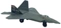 Miniatyrbillede 7 af 11: Lockheed Martin F-22 Raptor fly 4,5" 11,5 cm METAL Motormax ÆSKE