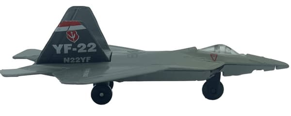 Lockheed Martin F-22 Raptor fly 4,5" 11,5 cm METAL Motormax ÆSKE