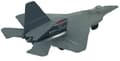 Miniatyrbillede 9 af 11: Lockheed Martin F-22 Raptor fly 4,5" 11,5 cm METAL Motormax ÆSKE