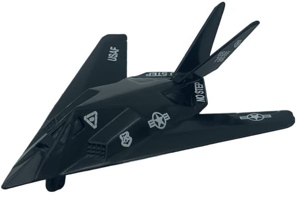 Lockheed Martin F-117 Nighthawk fly 4,5" 11,5 cm METAL Motormax ÆSKE