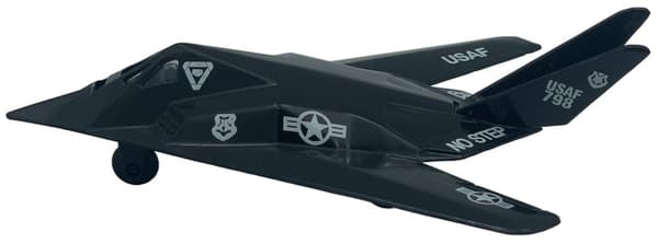Lockheed Martin F-117 Nighthawk fly 4,5" 11,5 cm METAL Motormax ÆSKE