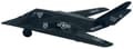 Miniatyrbillede 6 af 11: Lockheed Martin F-117 Nighthawk fly 4,5" 11,5 cm METAL Motormax ÆSKE
