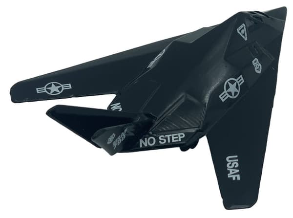 Lockheed Martin F-117 Nighthawk fly 4,5" 11,5 cm METAL Motormax ÆSKE