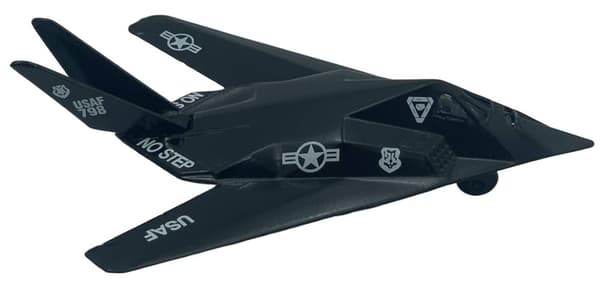 Lockheed Martin F-117 Nighthawk fly 4,5" 11,5 cm METAL Motormax ÆSKE