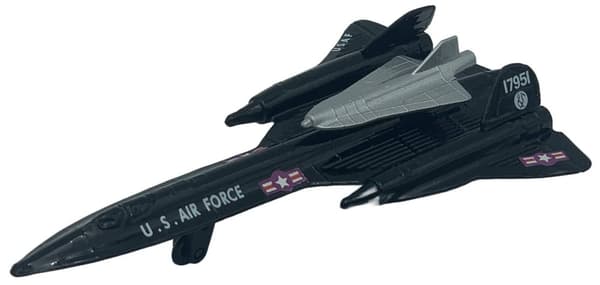 Lockheed Martin SR-71 Blackbird fly 4,5" 11,5 cm METAL Motormax ÆSKE