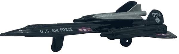 Lockheed Martin SR-71 Blackbird fly 4,5" 11,5 cm METAL Motormax ÆSKE