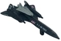 Miniatyrbillede 10 af 11: Lockheed Martin SR-71 Blackbird fly 4,5" 11,5 cm METAL Motormax ÆSKE