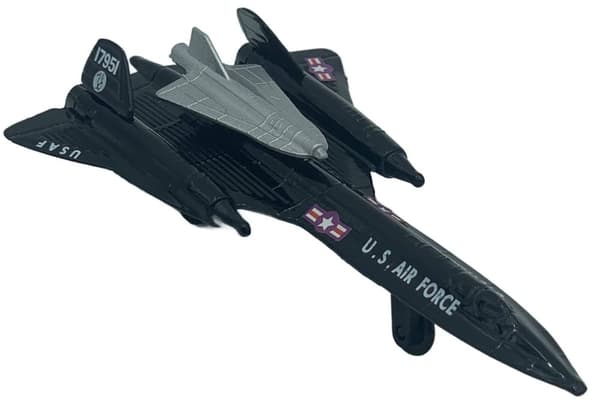 Lockheed Martin SR-71 Blackbird fly 4,5" 11,5 cm METAL Motormax ÆSKE